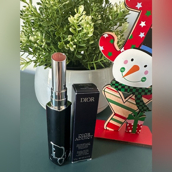 Dior Addict Shine Lipstick 100 Nude Look 0.11 oz - NWOB - Picture 1 of 3